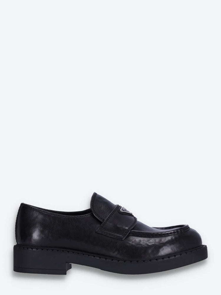 Mocassins en cuir brossé chocolat 1