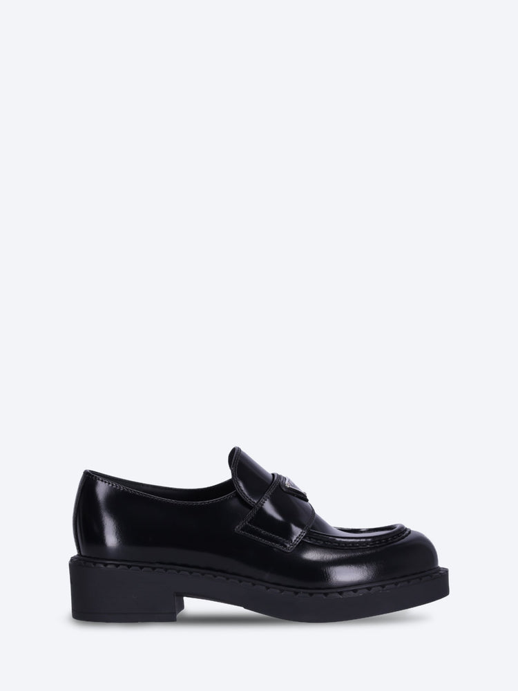 Mocassins en cuir brossé chocolat 1