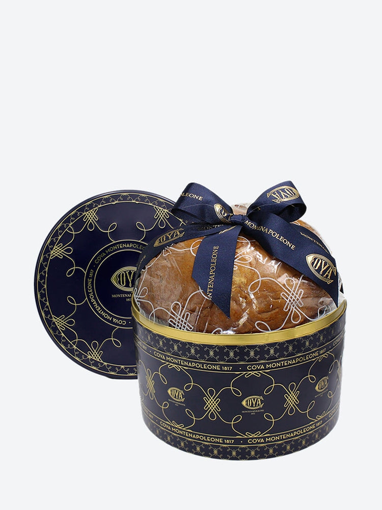 Panettone au chocolat boîte métal bleue 750 gr 1