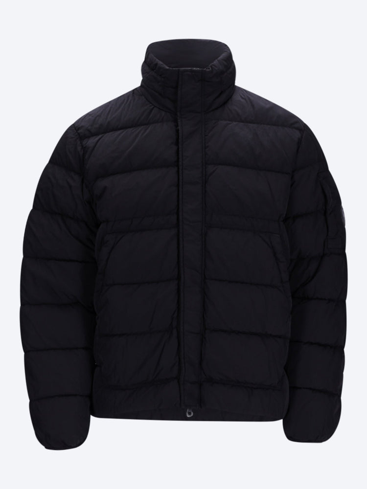 Chrome-r hooded lens down jacket 1