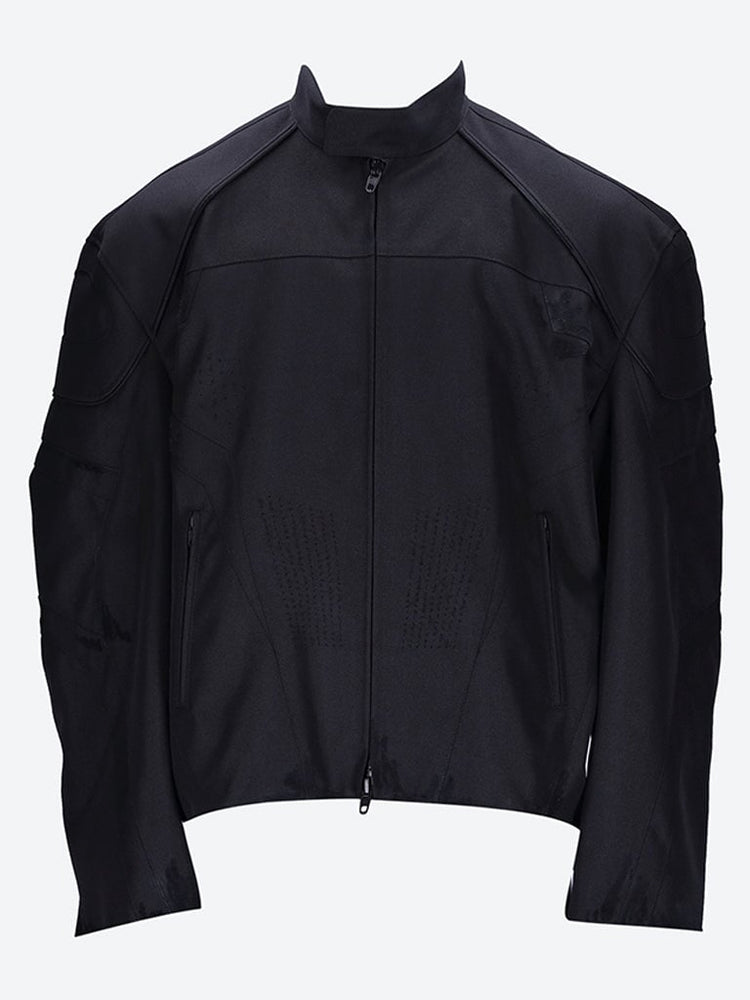 Canvas biker jacket best sale