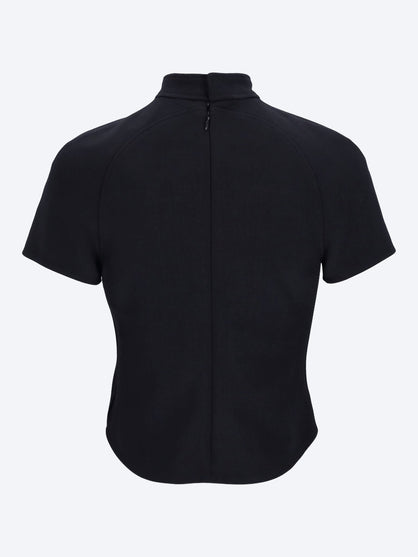 Circle heritage crepe top
