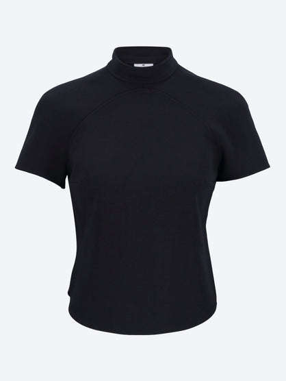 Circle heritage crepe top