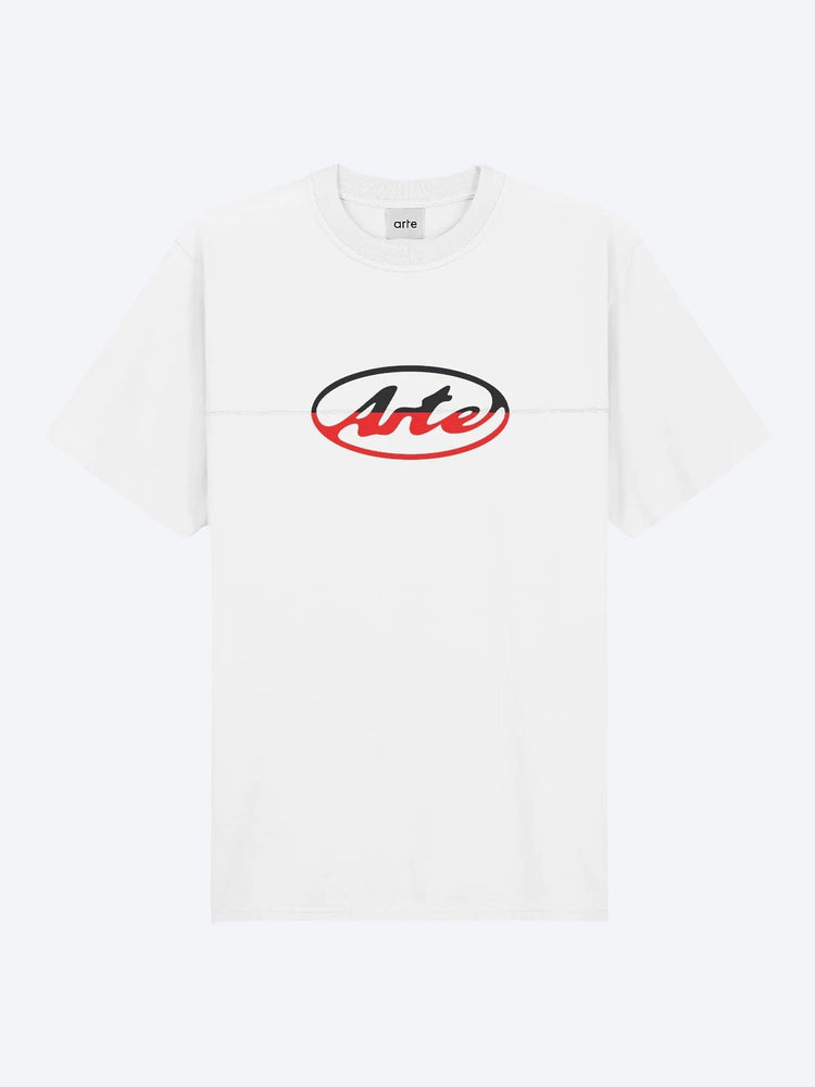 Circle logo cut t-shirt 1