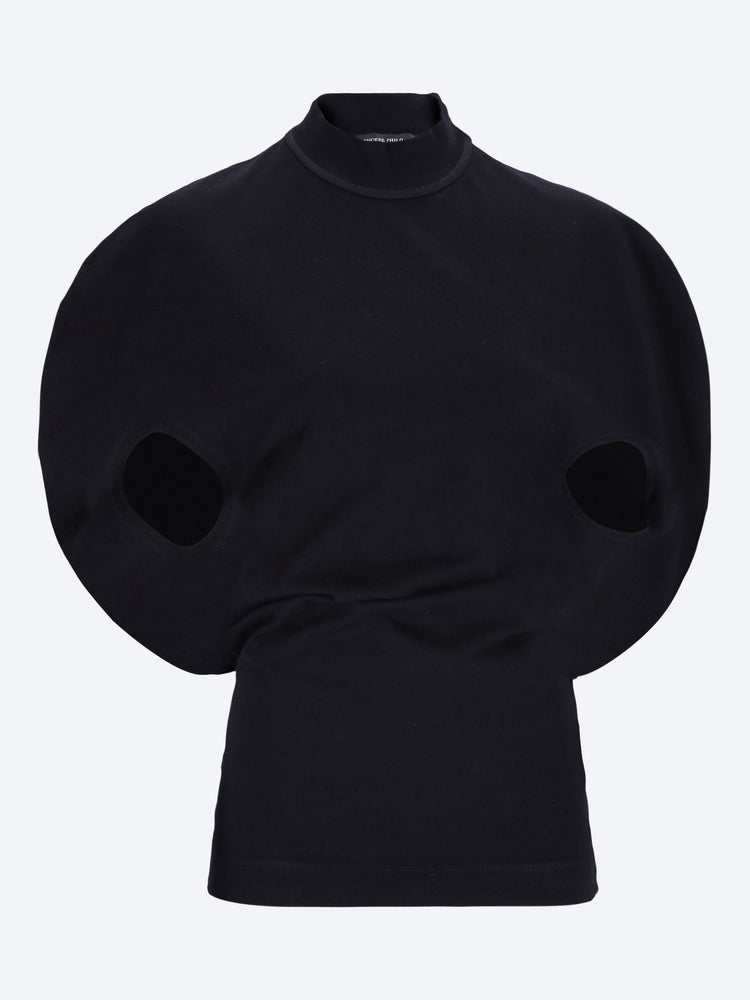 Circular pattern jersey top 1
