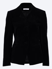 Blazer ajusté classique en velours ref:
