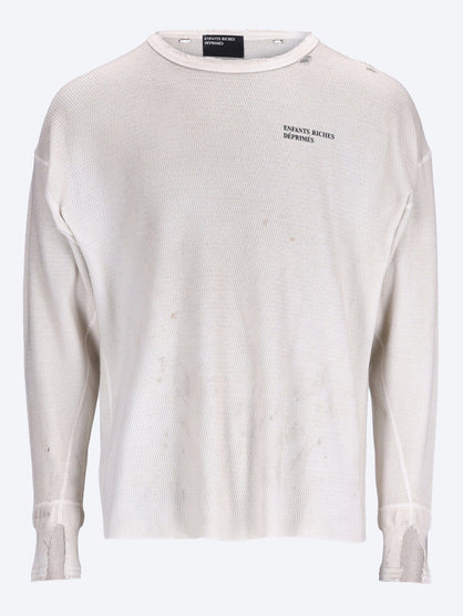 T-shirt effet vieilli à logo classique