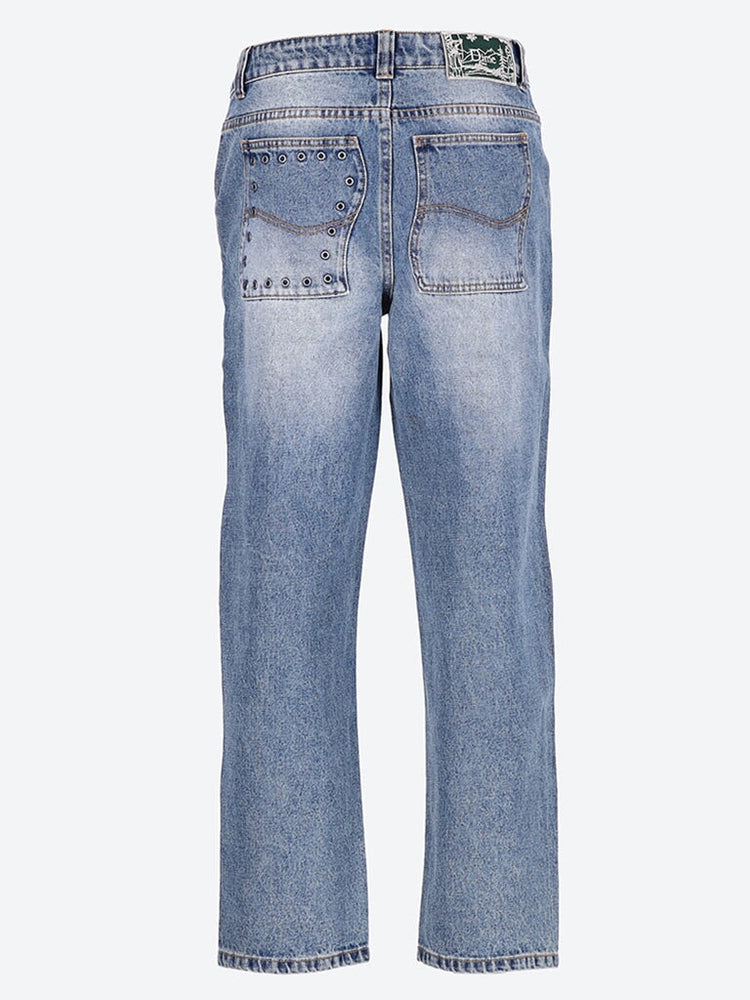 Classic relaxed denim pants 3