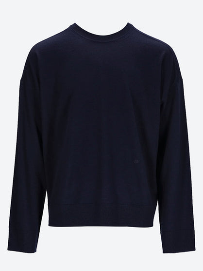 Classic wool knit crewneck sweater