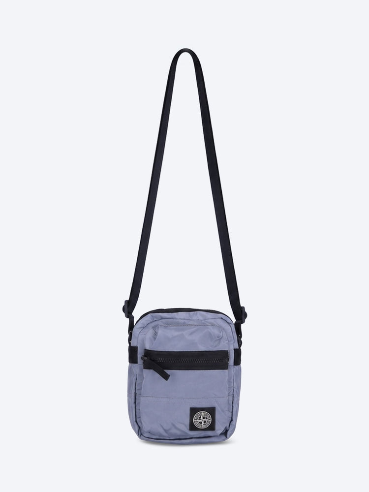 Coated nylon metal cross body bag 1