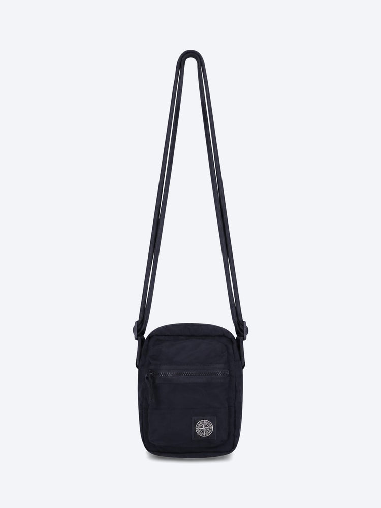 Coated nylon metal cross body bag 1
