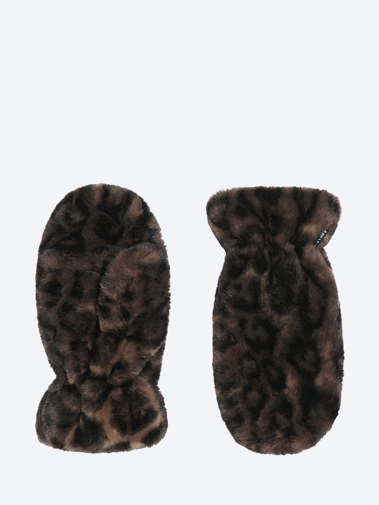 Coco-Handschuhe, dunkler Leopardenmuster 1
