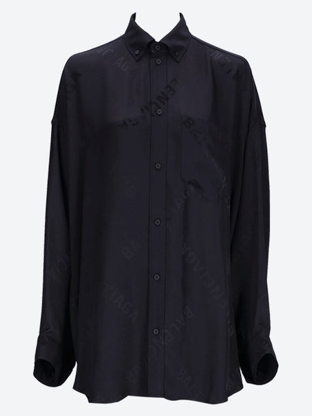 Cocoon long sleeves non fitted shirt