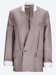 Collarless folded tailored jacket ref: