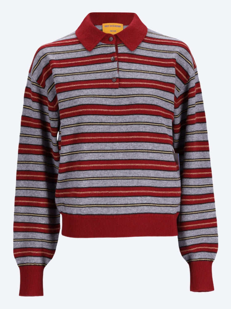 Collegiate stripe polo 1