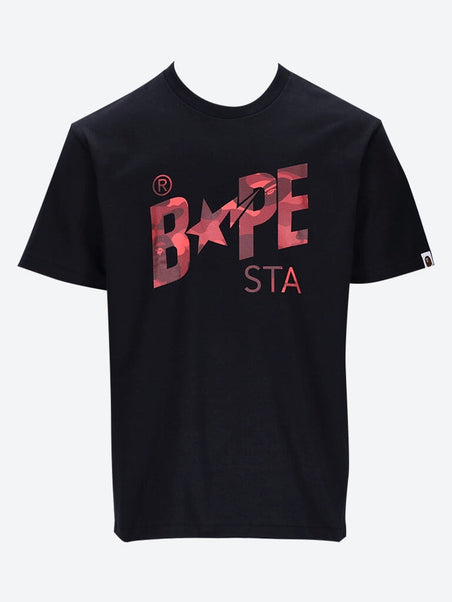 Color camo bape sta logo t-shirt