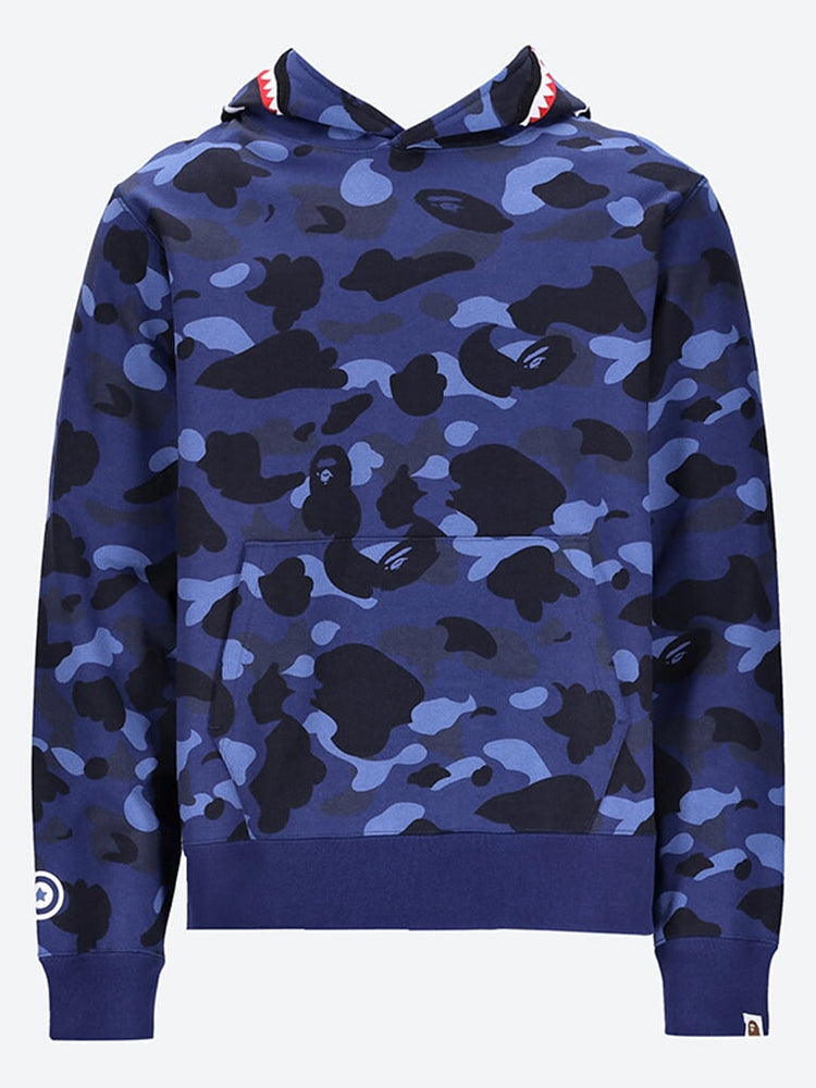 Color camo shark hoodie 1