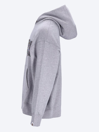 Couleur en pierre bape à sweat à sweat en ajustement détendu