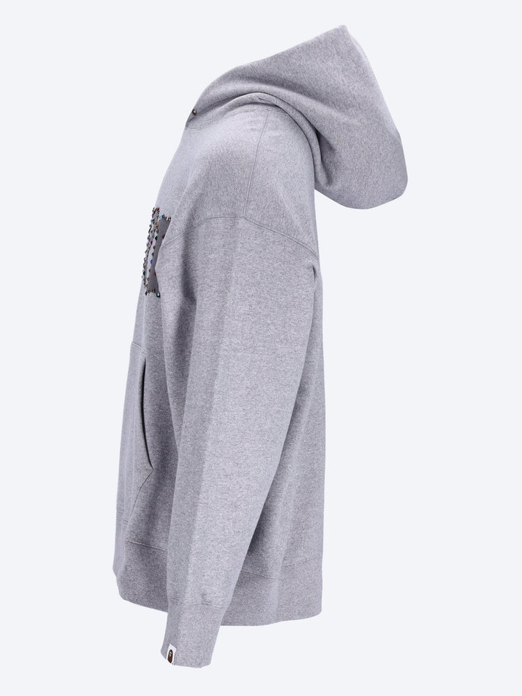 Couleur en pierre bape à sweat à sweat en ajustement détendu 2