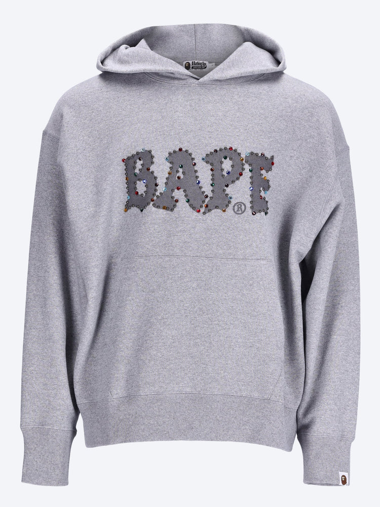 Couleur en pierre bape à sweat à sweat en ajustement détendu 1