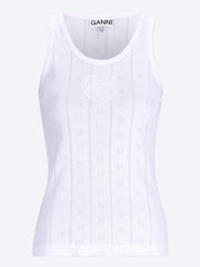 Compact pointelle rib jersey tank top ref: