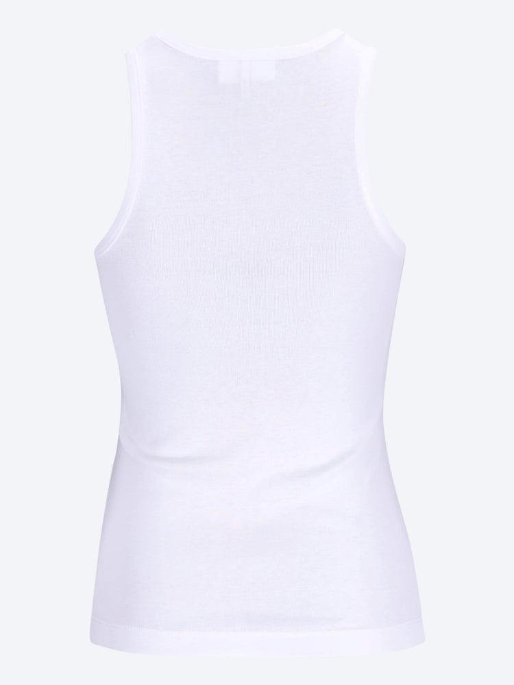 Compact rib jersey tank cherry 2