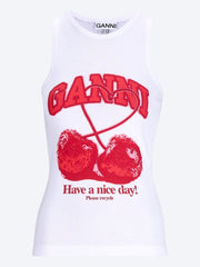 Compact rib jersey tank cherry ref: