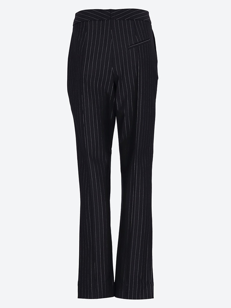 Compact Stripe jersey mid waist pants 3