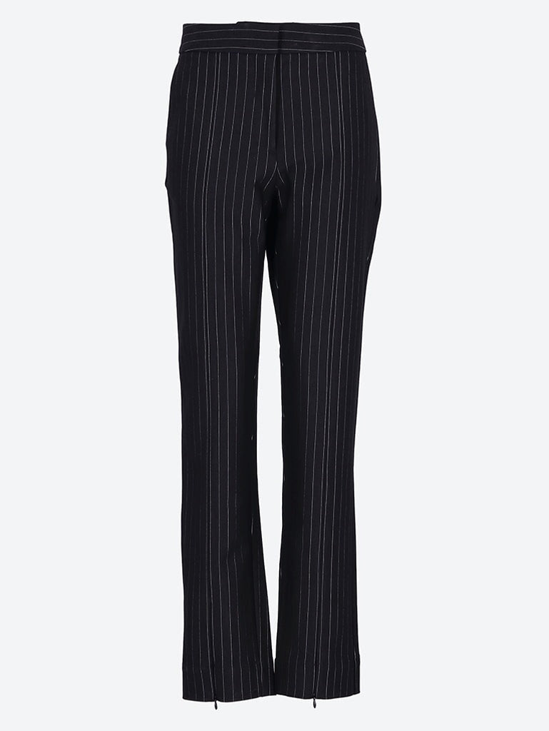 Compact Stripe jersey mid waist pants 1