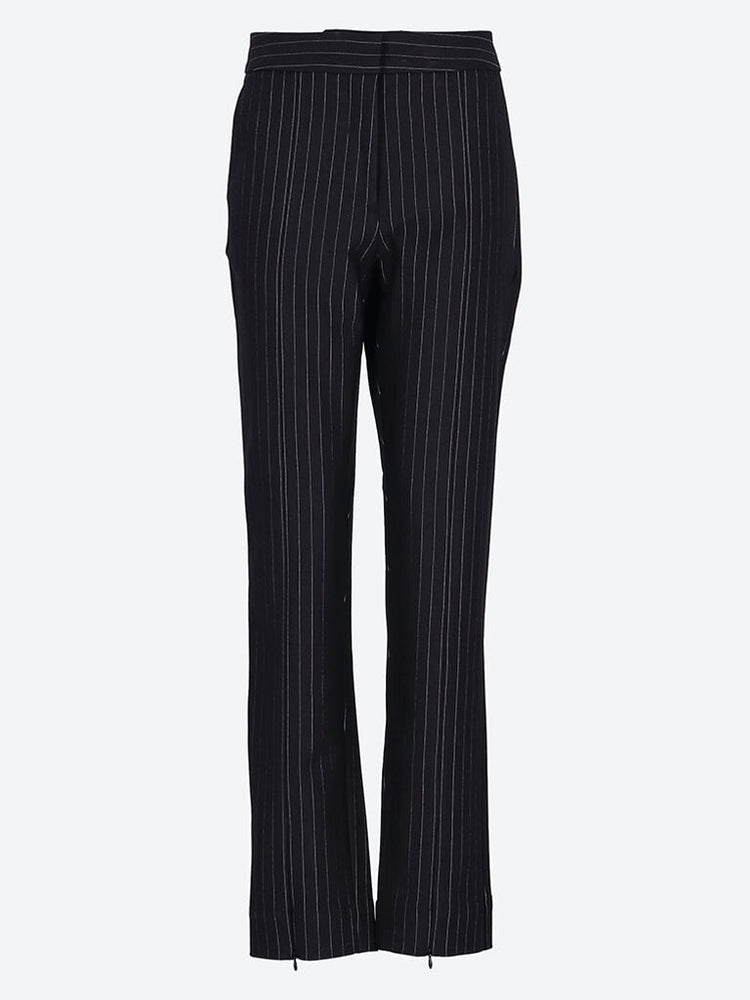 Compact Stripe jersey mid waist pants 1