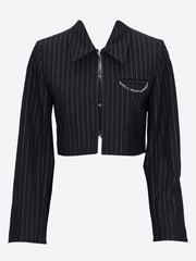 Compact stripe jersey short blazer ref: