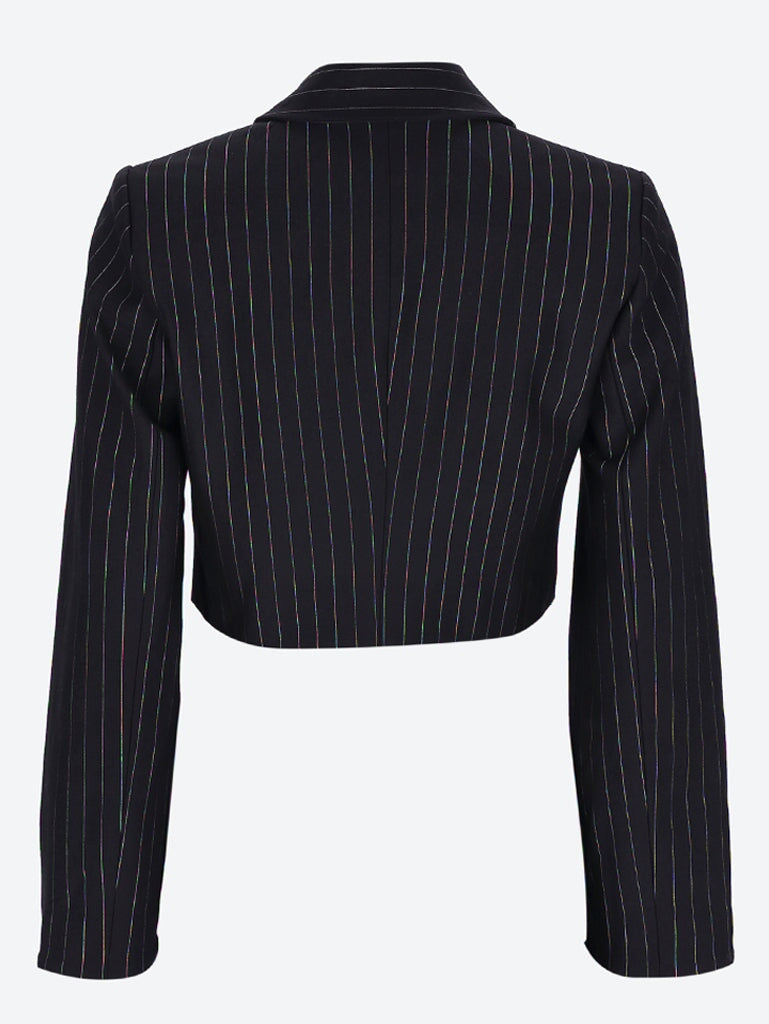 Compact stripe jersey short blazer 3