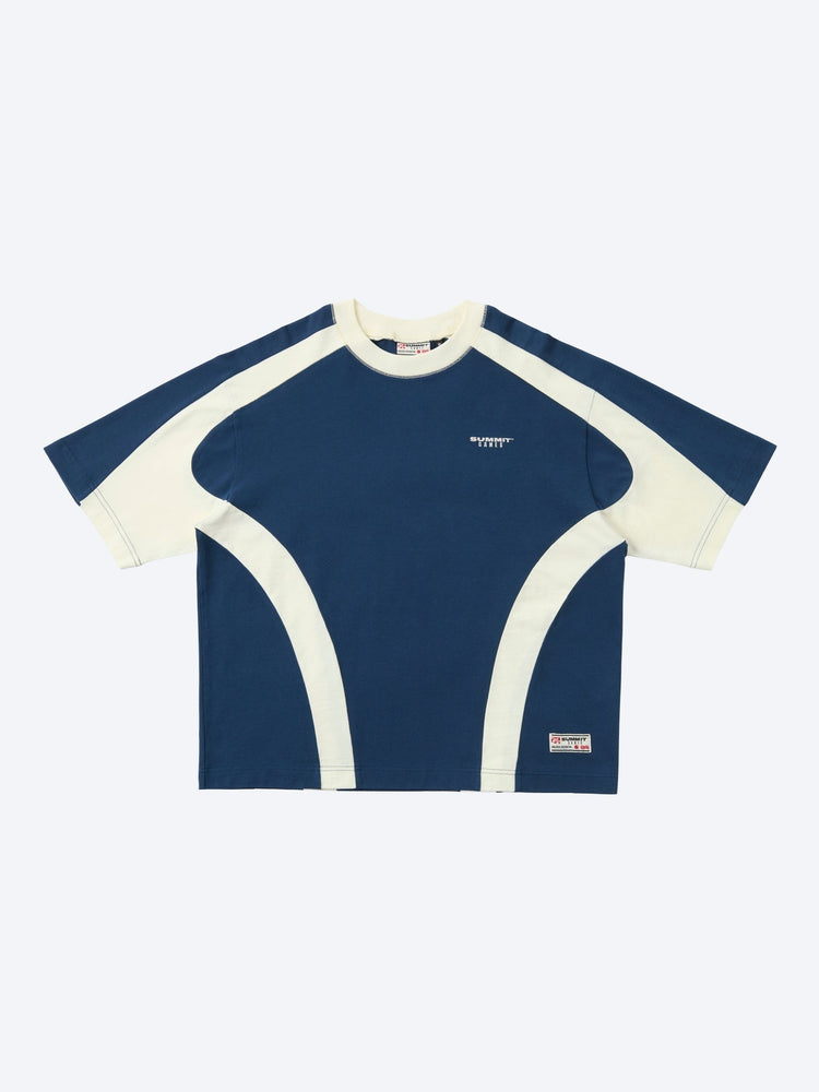 Contrast panel classic t-shirt 1