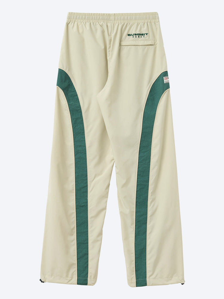 Contrast panel ripstop nylon track pants 2