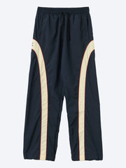 Contrast panel ripstop nylon track pants ref: