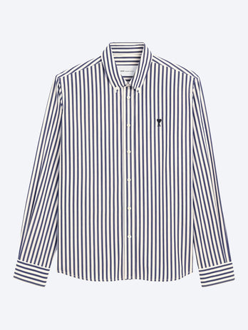 Chemise coupe classique col boutonné ami de coeur contrasté