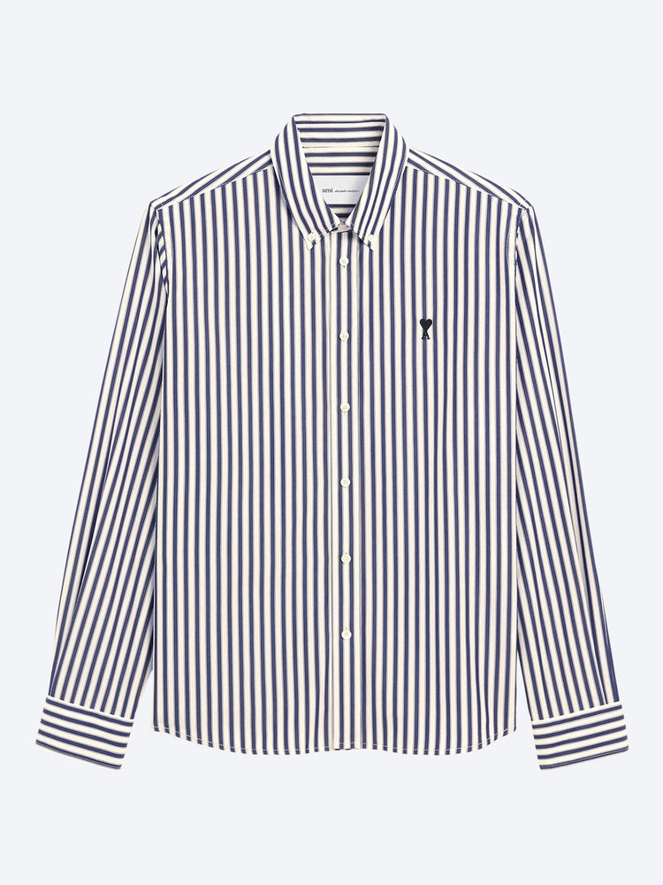 Chemise coupe classique col boutonné ami de coeur contrasté 1