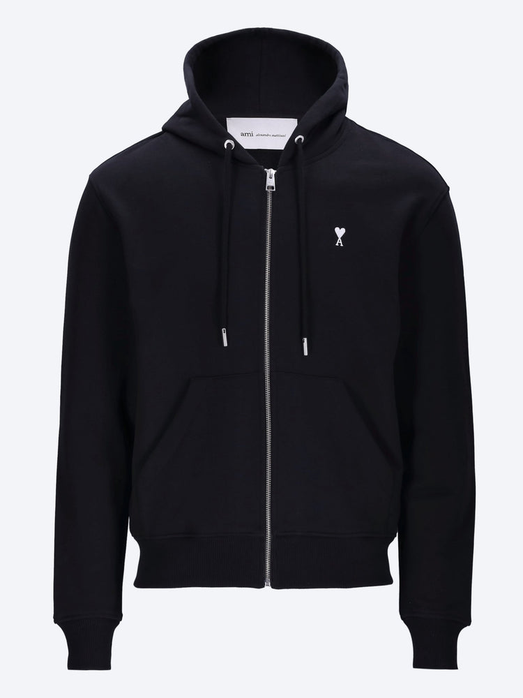 Kontrastfarbener Kapuzenpullover mit Ami-de-Coeur-Motiv 1