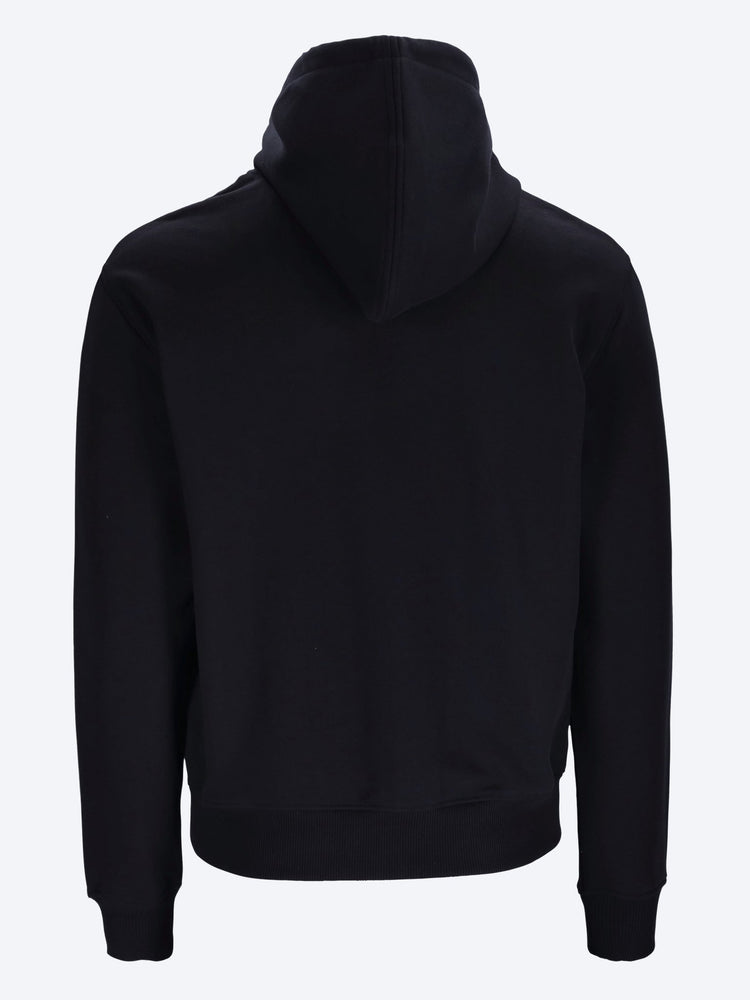 Kontrastfarbener Kapuzenpullover mit Ami-de-Coeur-Motiv 3