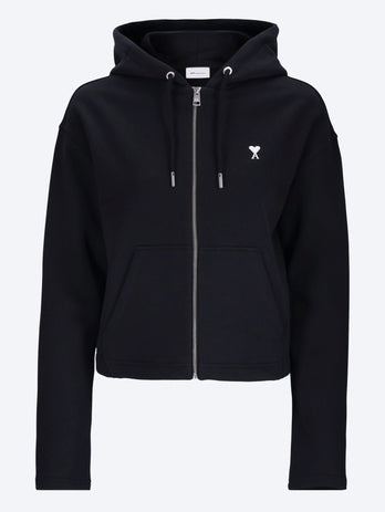 Sweat à capuche ami de coeur contrasté