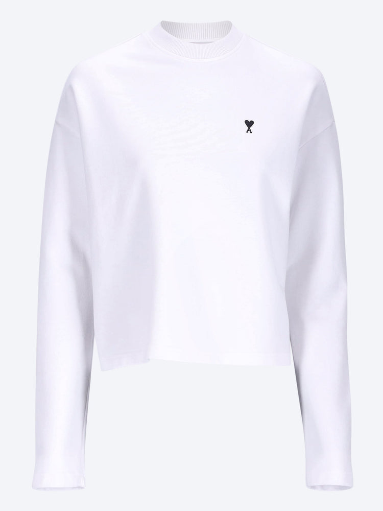Contrasted ami de coeur sweatshirt 1