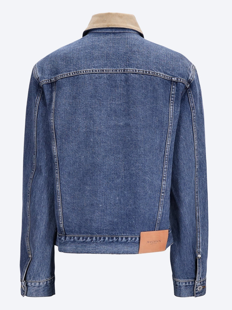 Corduroy collar jacket 3