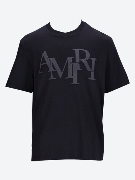 T-shirt de logo décalé d'amiri en coton