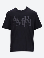 T-shirt de logo décalé d'amiri en coton ref: