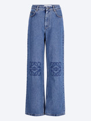Baggy-Jeans aus Baumwolle mit Anagrammmuster ref: