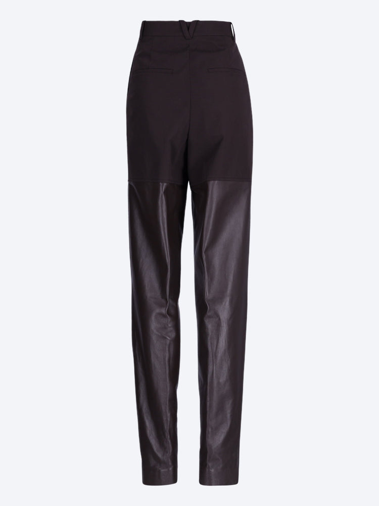 Hose aus Baumwolle und Leder 3