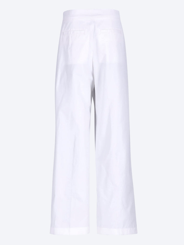 Cotton and silk poplin pants 3