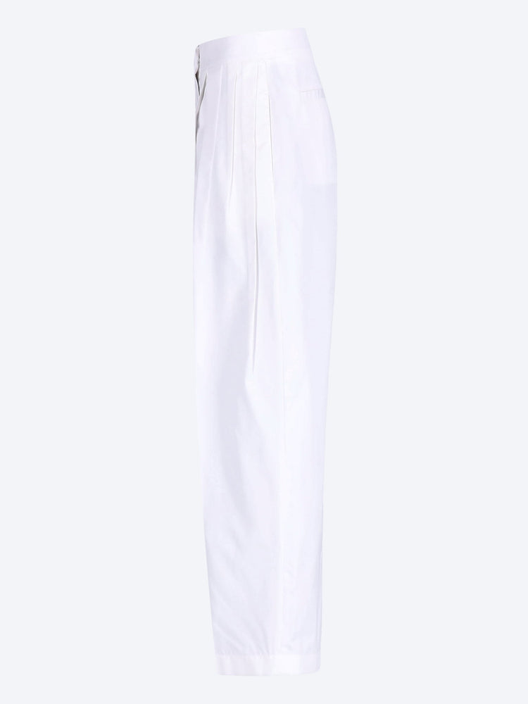 Cotton and silk poplin pants 2