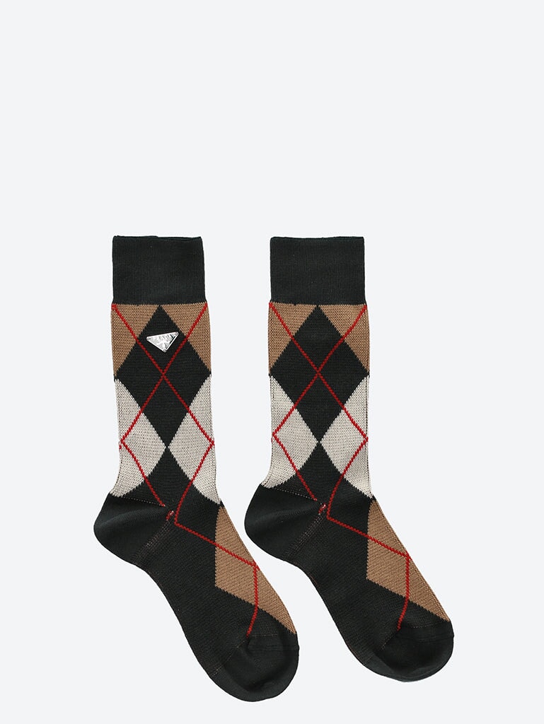 Cotton argyle socks 1