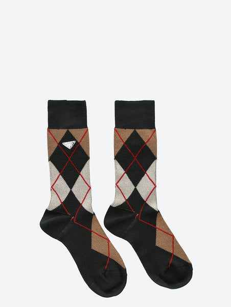 Cotton argyle socks